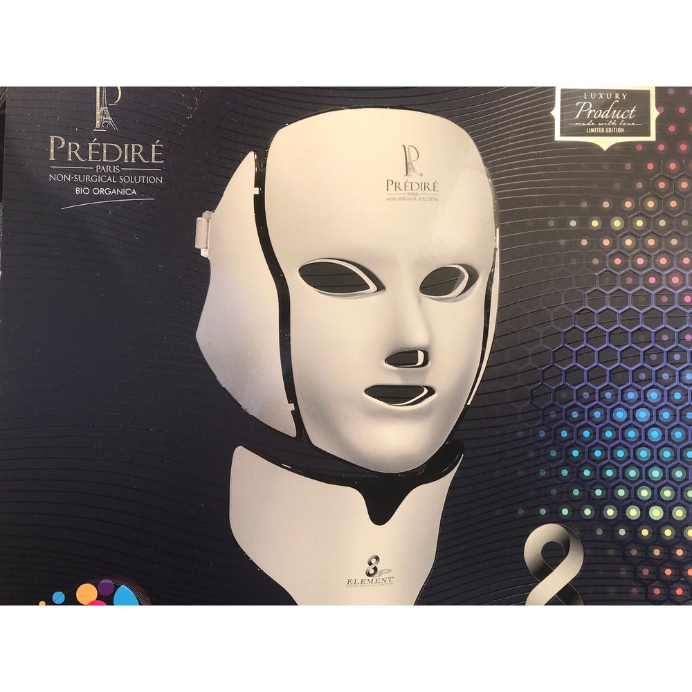 NewPREDIRE Paris LED Facial Mask 7 Color Light Therapy EMS Microelectronics Spa